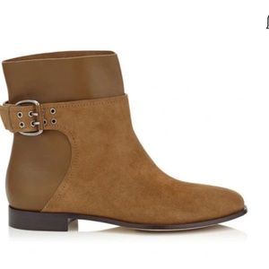 Jimmy Choo Brown Flat Boots